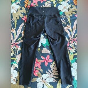 Athleta Black High-Waisted Cropped Leggings